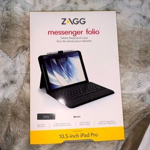 NEW ZAGG messenger folio Tablet Keyboard Case for 10.5-inch iPad Pro